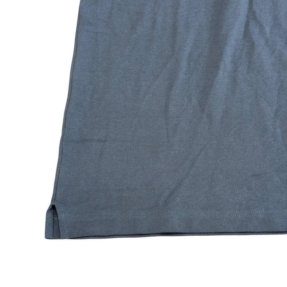 Prada Mens XL Polo Shirt Grey Yellow Panther Embroidered Tipped Cotton Pique - Picture 10 of 12